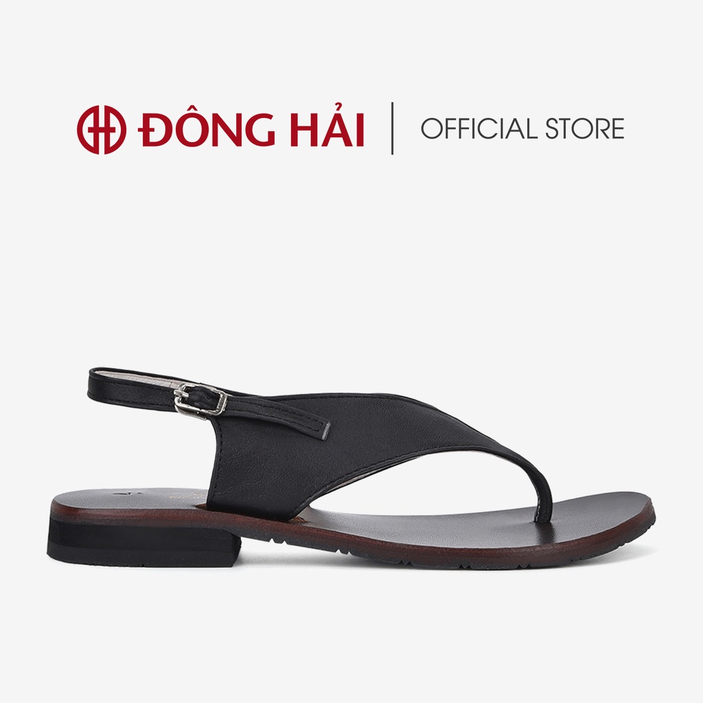 Giày Sandal đế bằng nữ Đông Hải thiết kế quai xỏ ngón thời trang đế bằng dễ di chuyển - S5636