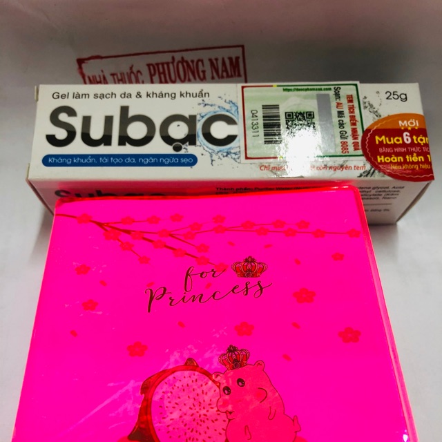 SUBAC 25g-su bạc gel làm sạch da&sát khuẩn