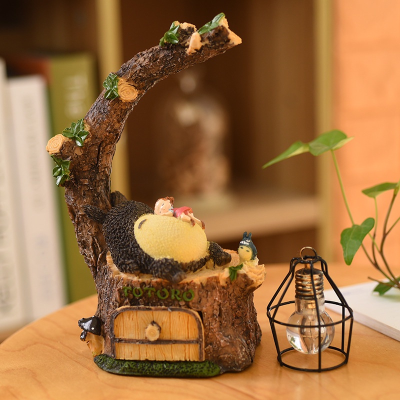 Đèn Ngủ Để Bàn Hình Totoro Hoạt Hình Sáng Tạo Bằng Nhựa Resin