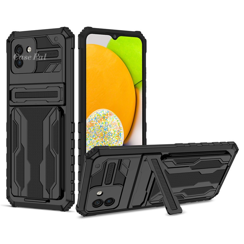 Ốp điện thoại tpu+pc chống rơi chống sốc có chân đế cho samsung galaxy a03