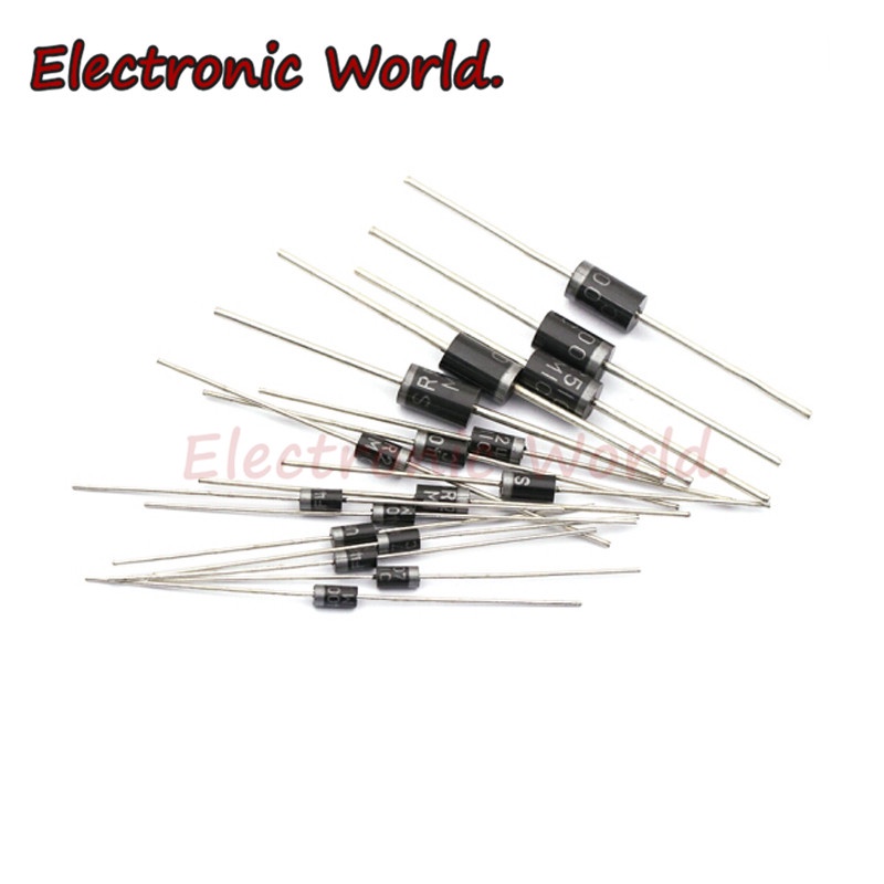 20 Điốt Chỉnh Lưu 1N5408 1N5404 1N5501 1N5822 1N5818 UF5408 UF5402 6A10 10A10 DO-27