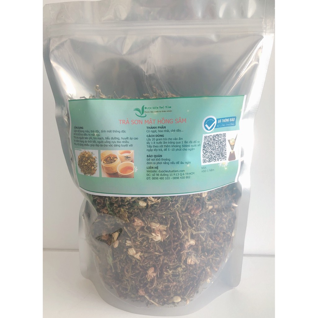 Bán sỹ trà sơn mật hồng sâm gói 1kg