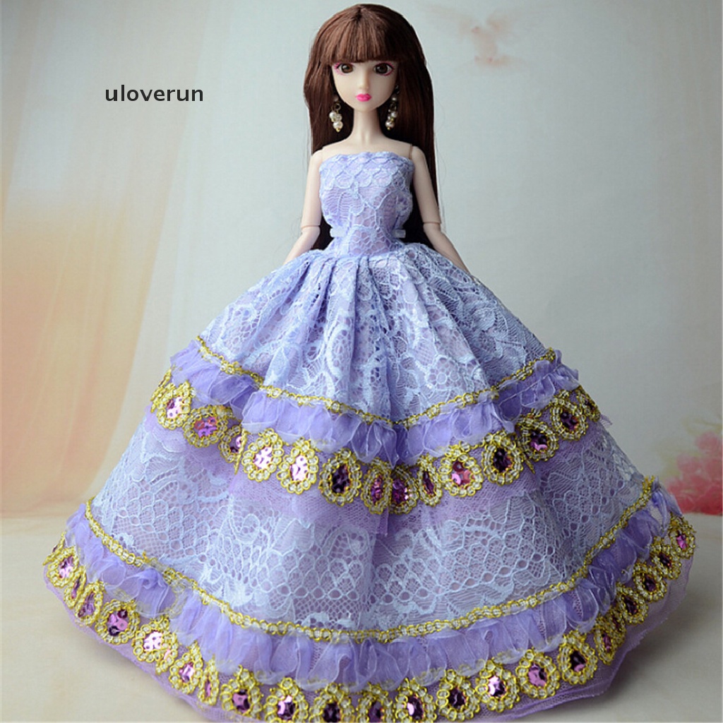 Set 5 Đầm Công Chúa Dự Tiệc Cưới Dành Cho Búp Bê Barbie