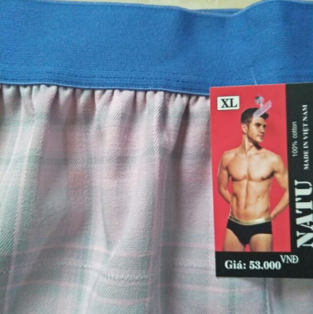QUẦN ĐÙI THÔ KẺ VUÔNG CHÌM