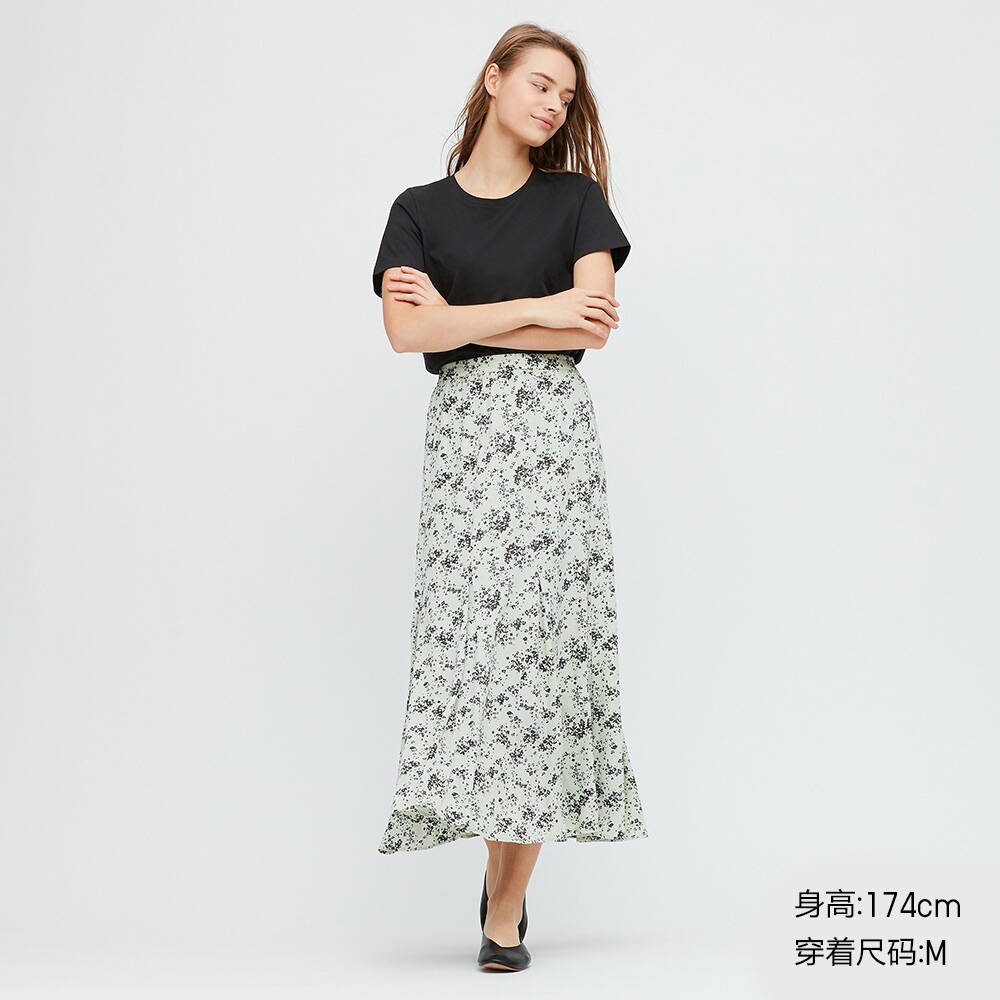 Áo thun cổ bằng cotton nữ Supima Uniqi (tay áo ngắn) 422697 uniqlo