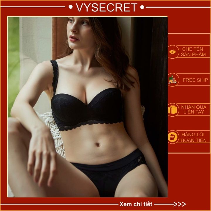 BÔ ĐỒ LÓT Cenka 💥 FEESHIP + MÃ GIẢM GIÁ💥  cup ngang ren bèo có gọng mút nhẹ thoáng mát ,phom ngực siêu đẹp. | BigBuy360 - bigbuy360.vn