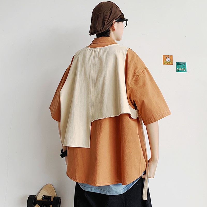 Áo Thun Tay Ngắn Giả Lớp Thời Trang Cho Nam | BigBuy360 - bigbuy360.vn