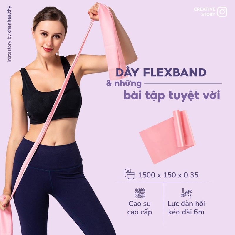 Dây Flexband tập Pilates