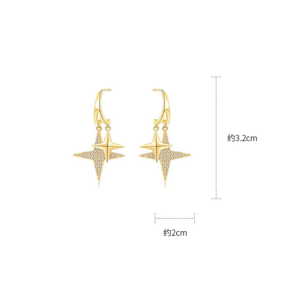 JARRED Bông Tai Ngôi Sao Sang Trọng Thời Trang