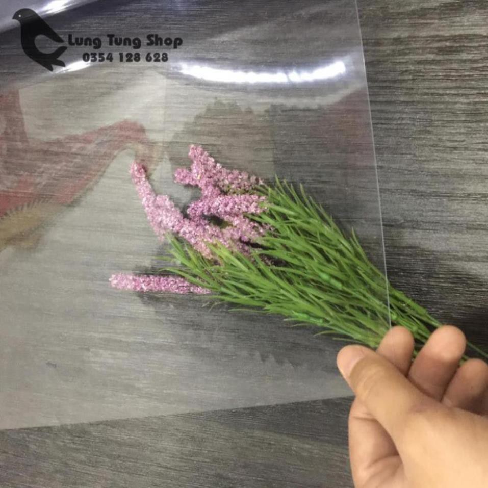 Màng kính nhựa cứng trong suốt loại dày khổ 80cm