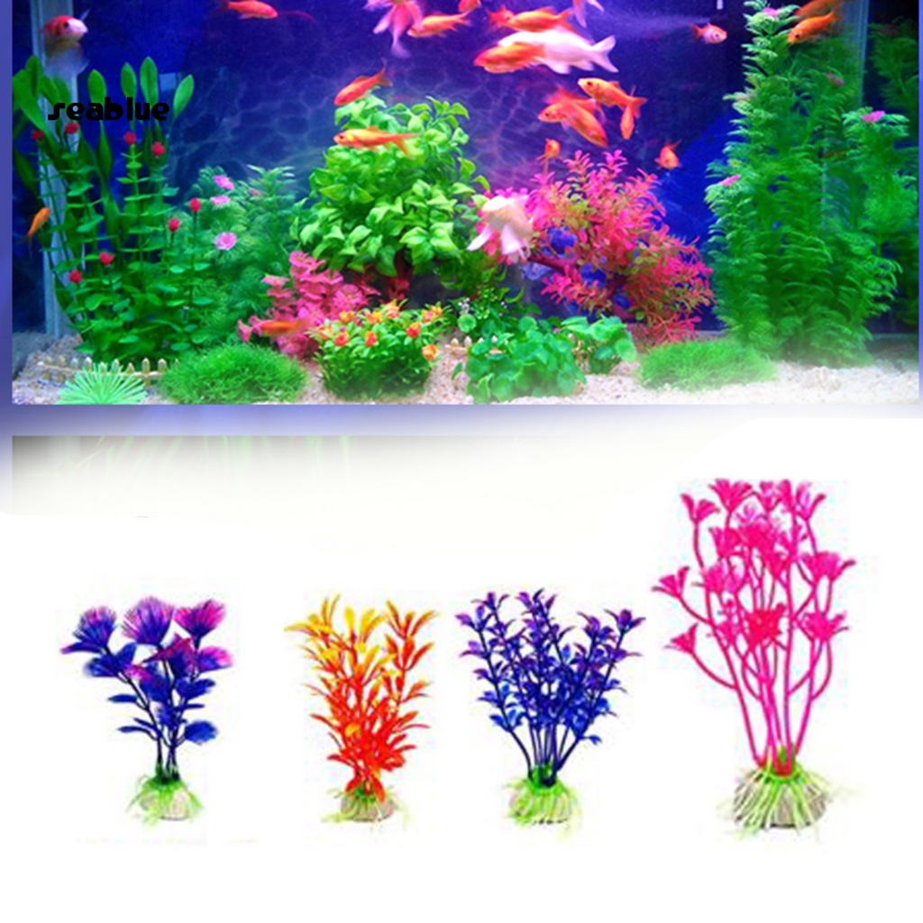 Bộ 10 Cây Cảnh Giả Trang Trí Bể Cá