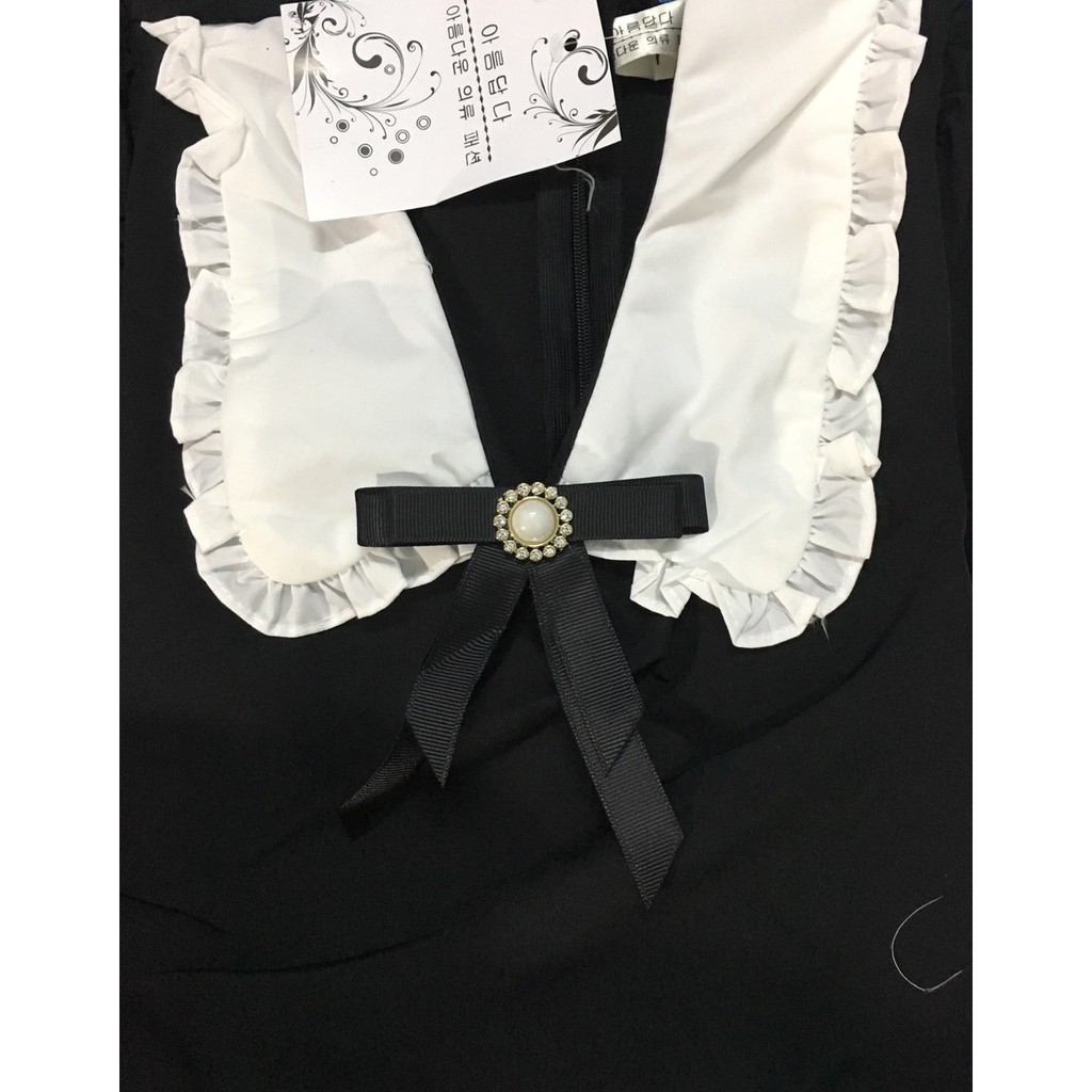 [HÀNG LOẠI 1] Đầm nữ Pure Dress Váy nữ kèm nơ cổ đính đá thanh lịch, nhẹ nhàng(Thời trang công sở VIP) (Hàng y hình) | BigBuy360 - bigbuy360.vn