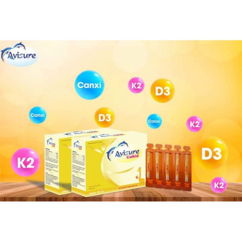 [Chính hãng] Avisure Calkid - Canxi nano cho trẻ (Hộp 30 ống)- CANXI GIÚP TRẺ TĂNG CHIỀU CAO