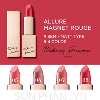 Chính hãng - sale 3 ngày son thỏi waking dreamer allure magnet rouge semi matt