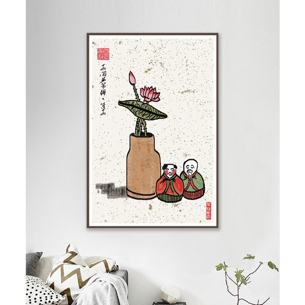 In hình ép gỗ Laminate TRANH TRUNG QUỐC - Mẫu 13 (1 HCN 40x60, 50x75, 60x90). In ảnh theo yêu cầu