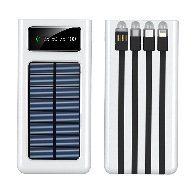 Sạc Dự Phòng Sử Dụng Năng Lượng Mặt Trời Siêu Mỏng Dung Lượng 10000Mah/ 20000 Mah/ 30000mah