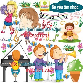 Decal Dán Tường Trang Trí Góc Mầm Non, Tiểu Học
