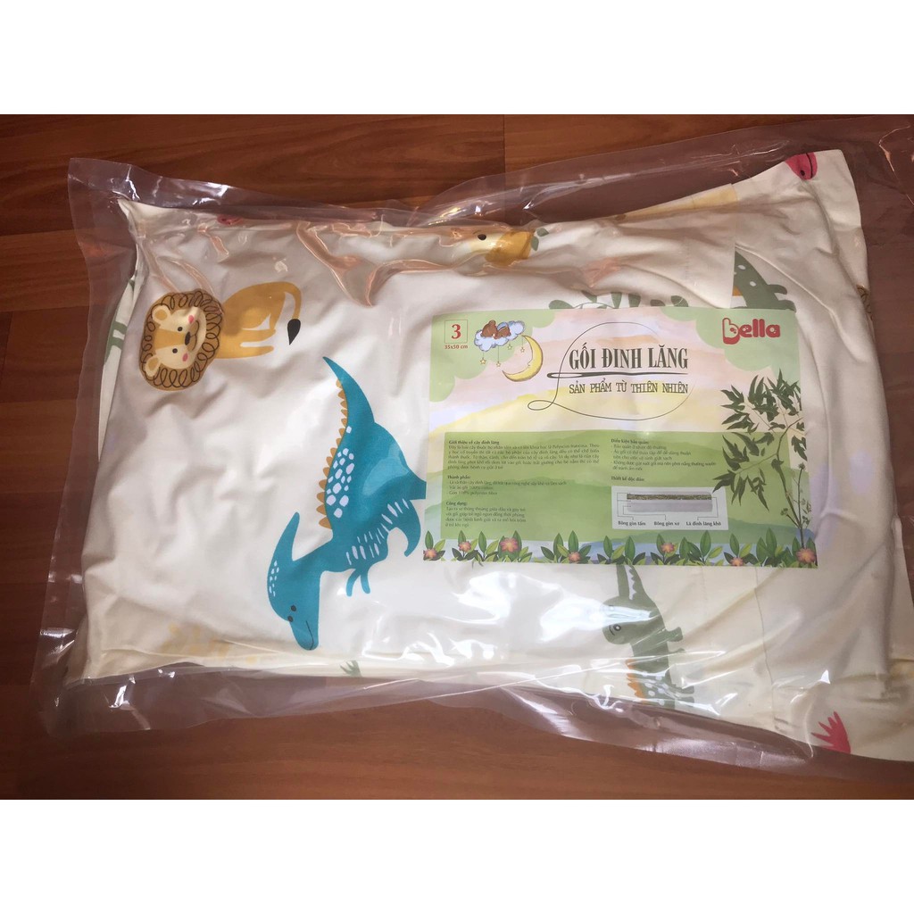 Gối Nằm Lá Đinh Lăng Bella 100% Cotton Thắng Lợi Số 3 30 X 50cm Giúp Bé Ngủ Ngon