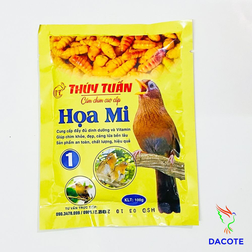 Cám chim họa mi Thúy Tuấn số 1 cao cấp 100gram - 200gram Cám chim mi Thúy Tuấn cao cấp giá rẻ