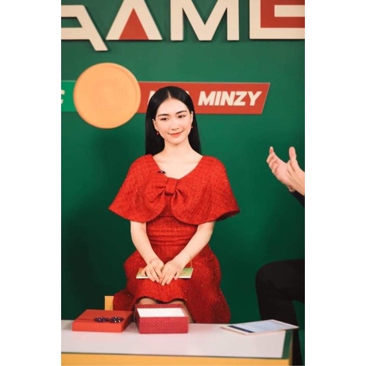 Váy dạ nhũ đỏ siêu xinh cindy c