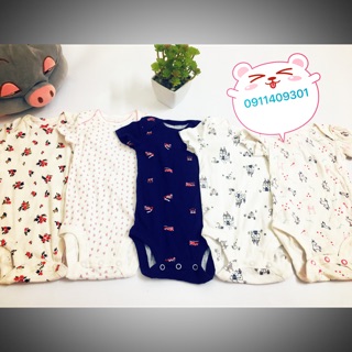Set 3 bộ body chip ngắn tay cho bé trai/ bé gái