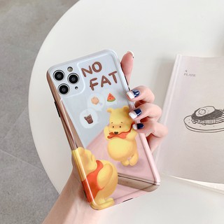 Ốp Điện Thoại Tráng Gương Hình Gấu Pooh Đáng Yêu Cho Iphone 11 Promax 2020