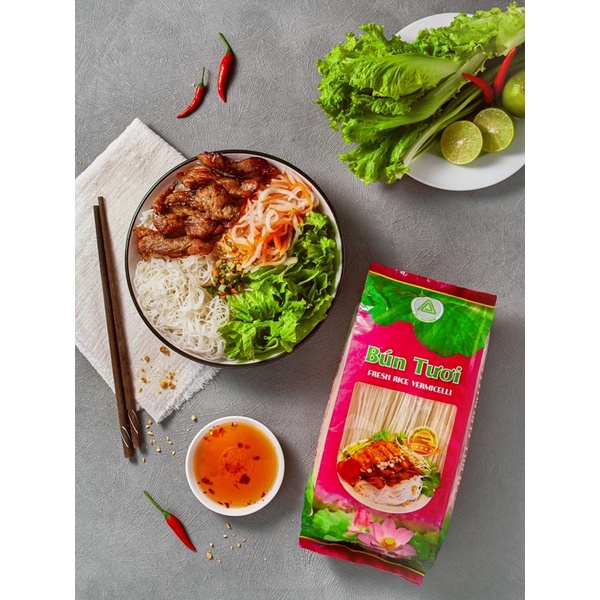 Bún tươi cao cấp siêu ngon -Bún tươi thượng hạng Mr.Rice - Bún tươi dạng khô Duy Anh
