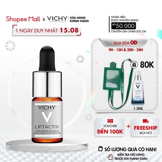 Dưỡng chất 15% Vitamin Clàm sáng, cải thiện da lão hóa Vichy Lifactiv Vitamin C 10ml