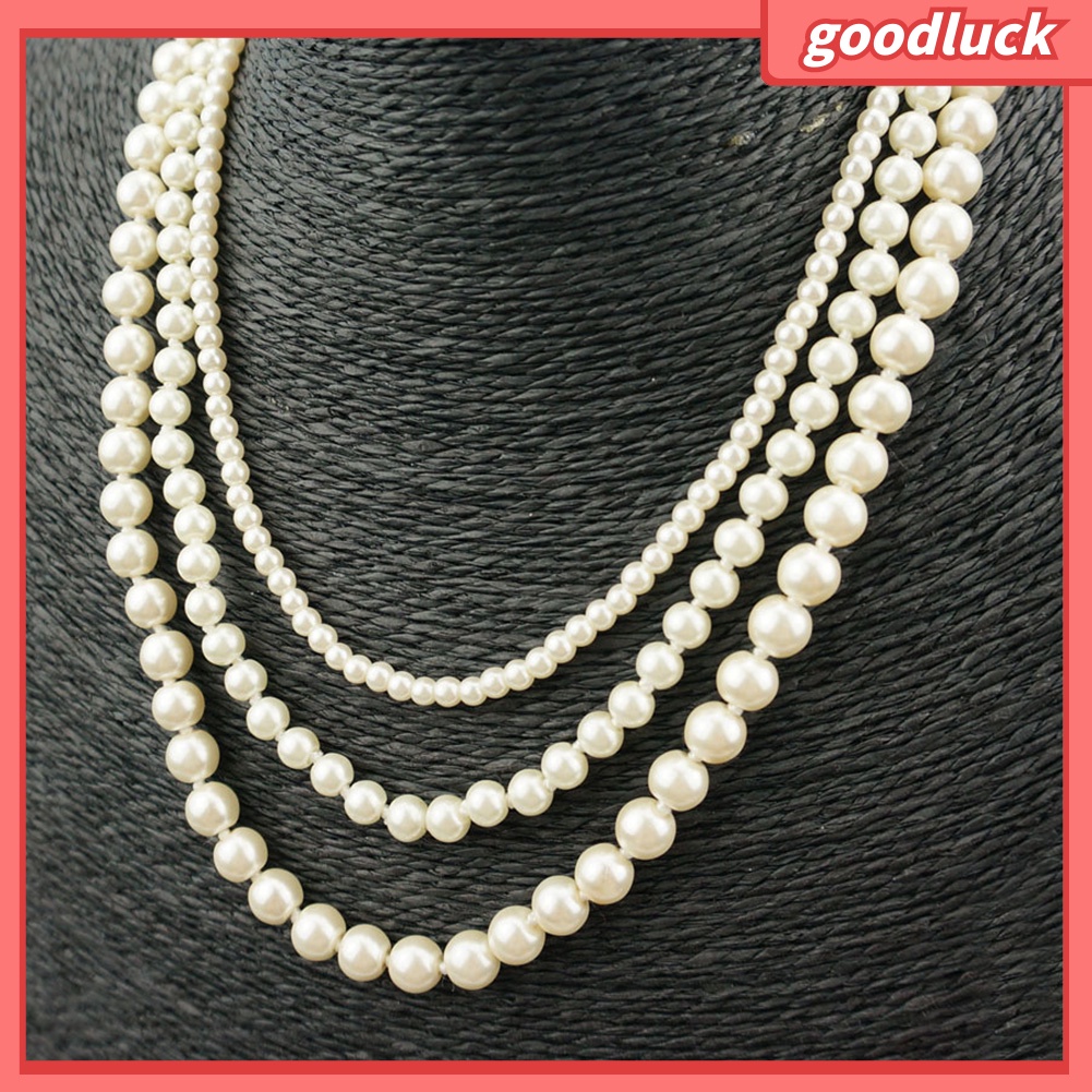 Dây Chuyền Chuỗi Hạt Ngọc Trai Nhân Tạo Cho Nữ