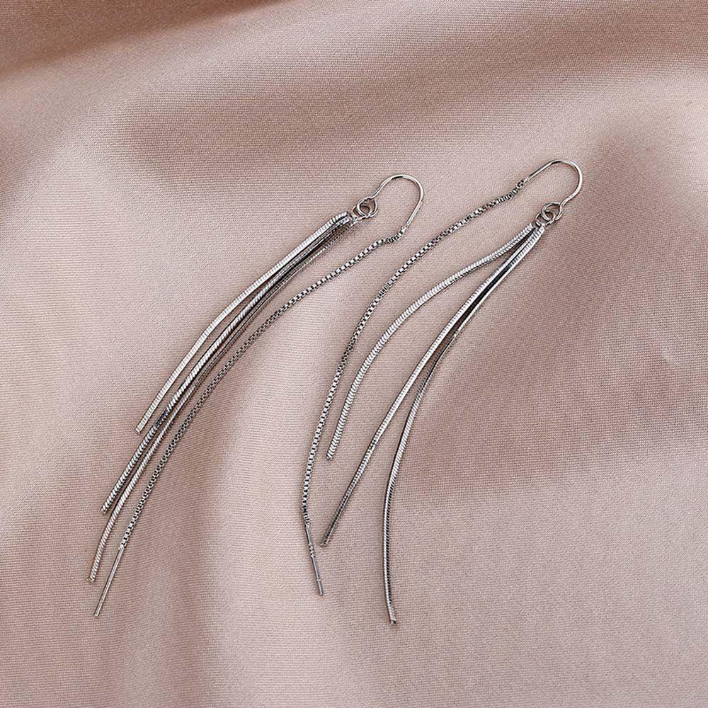 Khuyên Tai Tua Rua Dài Hình Chữ U Thời Trang VANES1 Dành Cho Nữ