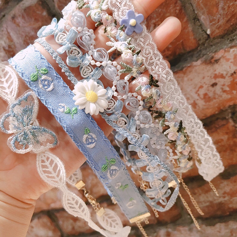 Vòng Cổ Choker Bằng Ren Phong Cách Gothic Dành Cho Nữ