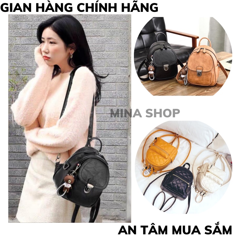 Balo da mini nữ thời trang du lịch đi học đi chơi phong cách hàn quốc dễ thương XƯỞNG MAY TC2