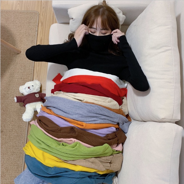 Áo Len Nữ Cổ Lọ Lông Cừu Hàng Quảng Châu Cao Cấp AL01 | BigBuy360 - bigbuy360.vn