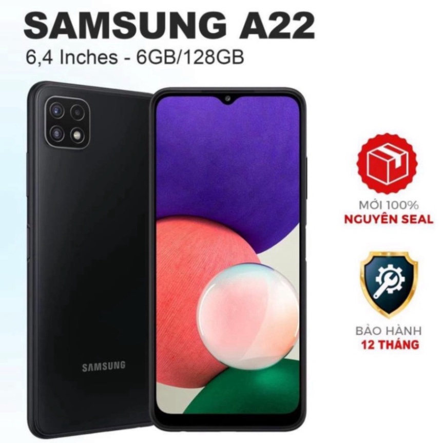 máy tính bảng Samsung Galaxy A22 6.4" (6GB/128GB) xịn mới 100% có danh tiếng Việt - 1 Đổi 1 - bh một năm IUO754