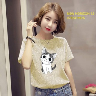 ÁO THUN NỮ KIỂU HÀN QUỐC CON MÈO MỚI NHẤT