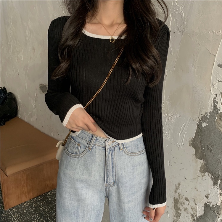 Áo len NZN tay dài dáng ôm thời trang cho nữ