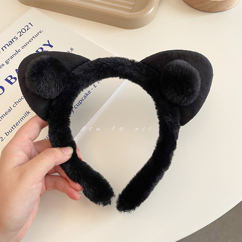 Haimeikang Băng đô phong cách tai mèo thời trang mùa thu đông dành cho nữ