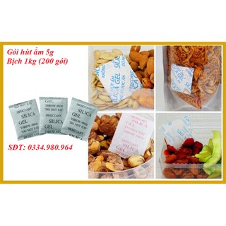 [SỐC] Hạt Hút Ẩm Silicagel 5g Bịch 1kg (200 Gói)