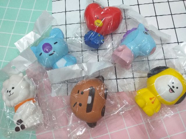 Squishy BTS BT21 siêu mềm chậm tăng đồ chơi trẻ em