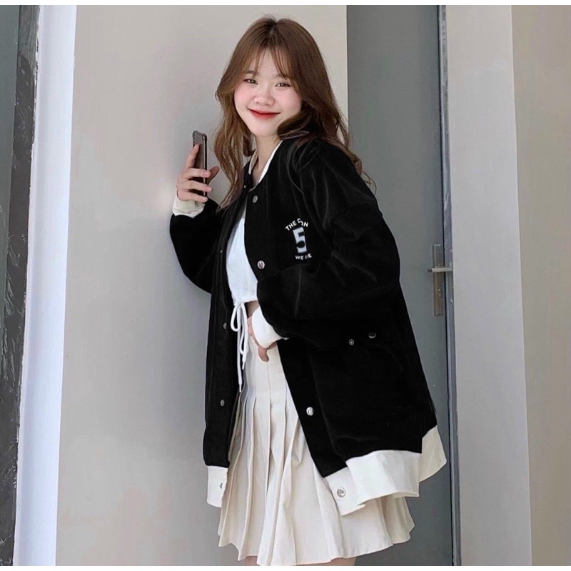 Áo khoác nhung tăm thêu 57 Mới về.form áo dưới 70kg