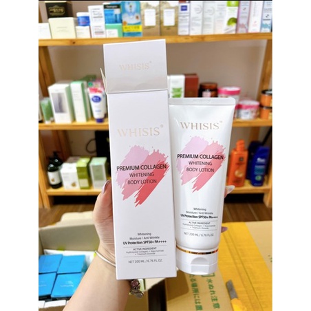 KEM DƯỠNG BODY WHISIS TRẮNG DA SPF 50+ PDA++++(200ML)