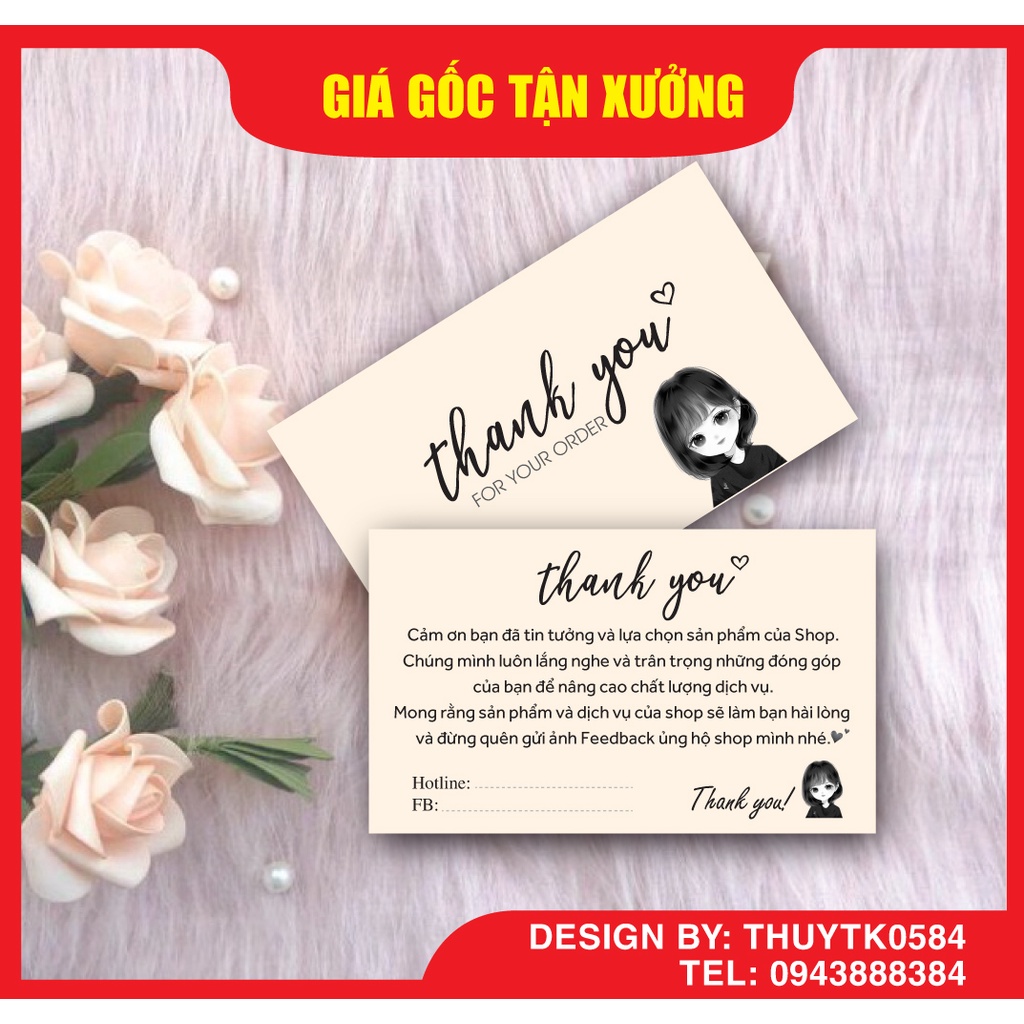 CARD CẢM ƠN, THIỆP CẢM ƠN KHÁCH HÀNG