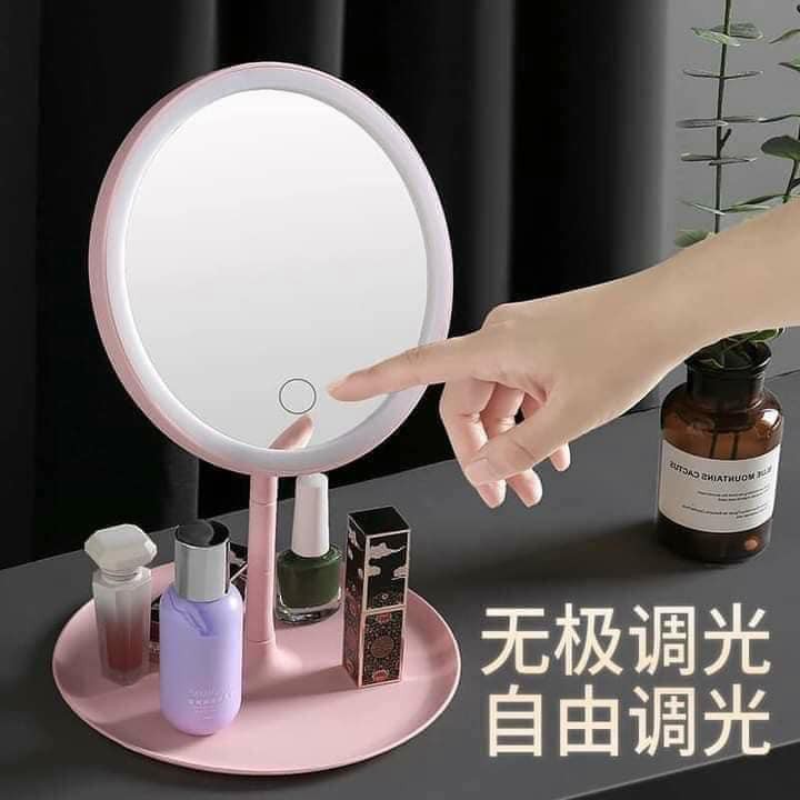 GƯƠNG SOI ĐỂ BÀN CÓ ĐÈN LED