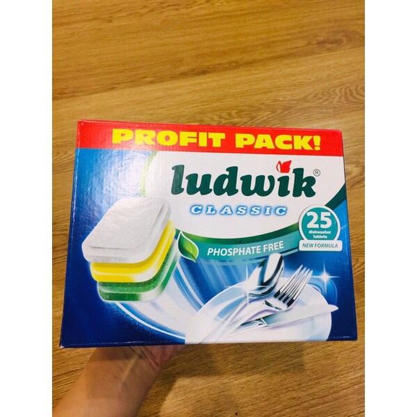 Viên Rửa Bát Ludwik Classic Không Chứa Photphat 25 viên