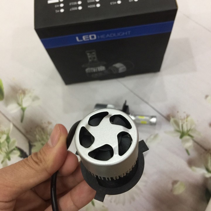 Đèn Pha Led C6 3 Tim Chân H4 loại tốt Gắn Cho Nhiều Loại Xe DTT