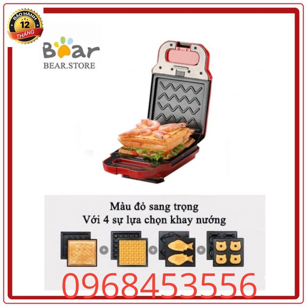 Máy Kẹp Nướng Bánh Mì Mini TORSOM, Ép Sandwich, Rán Trứng, Làm Đồ Ăn Sáng, Nướng Thịt 2 Mặt Đa Năng