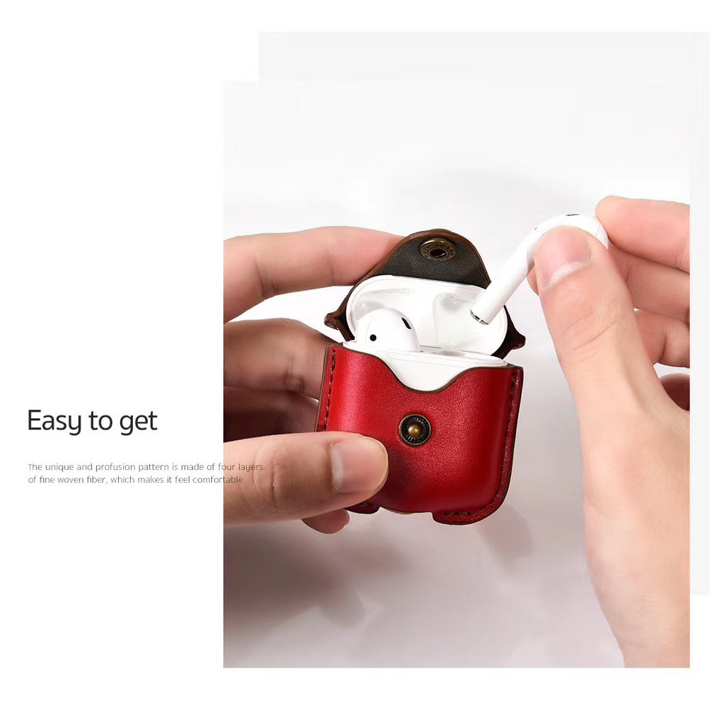 [AirPod Gen 2] Bao da cao cấp Airpod Gen 2 chính hãng COTEetCI