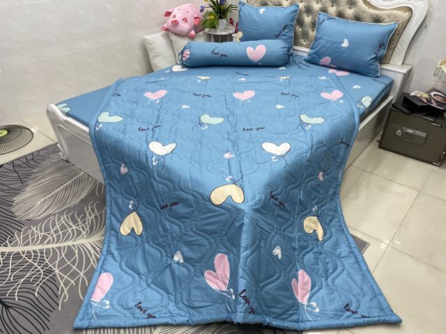 BỘ DRAP COTTON HÀN QUỐC 4 MÓN 100% COTTON