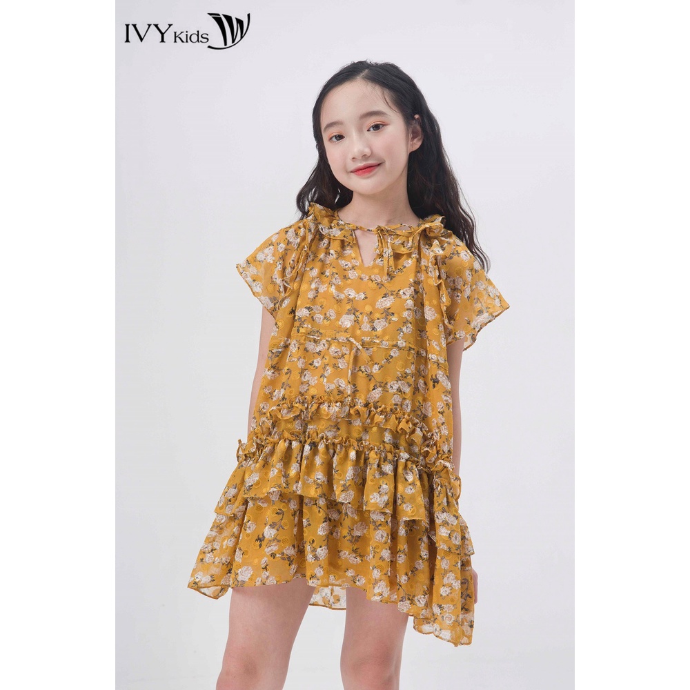 Đầm xòe 2 lớp bé gái IVY moda MS 48G0961