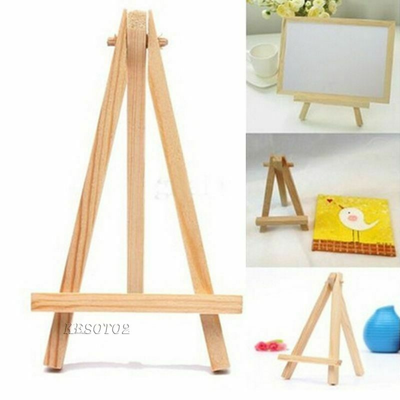 Set 2 / 10 Giá Đỡ Ba Chân Mini Bằng Gỗ Thông Dành Cho Trưng Bày Tranh Ảnh